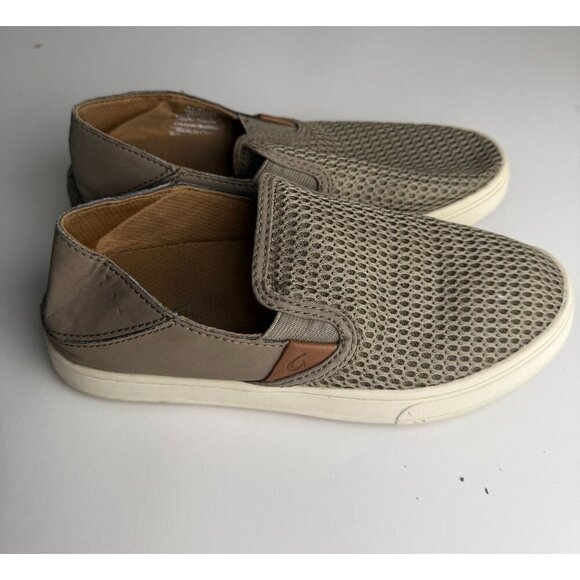 Olukai Pehuea Breathable Slip On Shoes with Drop In Heel Clay Womens Size 5 Yout - Picture 1 of 9